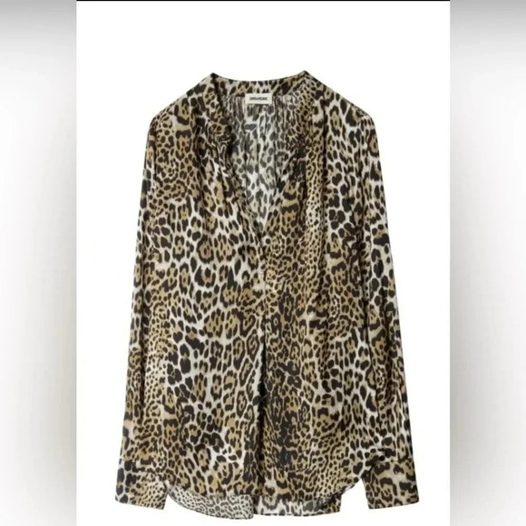 Zadig voltaire Tink Leo Satin tunic medium - Picture 5 of 14